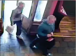  ??  ?? Callous killers: Andrew Moran and Paul Erskine caught on CCTV