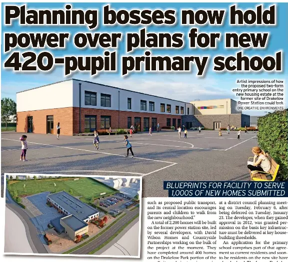Planning bosses now hold power over plans for new 420-pupil primary ...