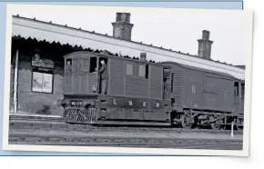  ?? RAIL ARCHIVE STEPHENSON ?? ‘J70’ 0-6-0T No. 7130 at Wisbech, circa 1935, with short goods train, comprising 12t steel-ended van No. 185785 and a ‘Toad B’ brake van. Fruit vans were common sights during the busy harvest period, with general purpose vans and open wagons used throughout the year.