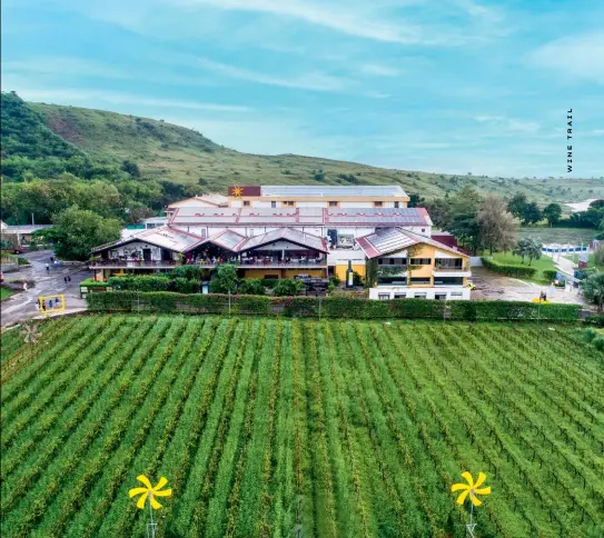  ??  ?? Sula Vineyards is well-known for its eco-friendly practices, like solar-powered farms.