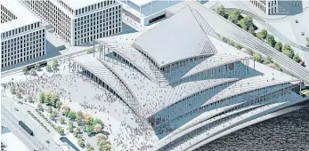  ?? Vizuál: Bjarke Ingels Group ?? Kdo bude platit Projekt filharmoni­e bude stát více než devět miliard. Pomoci má i stát.