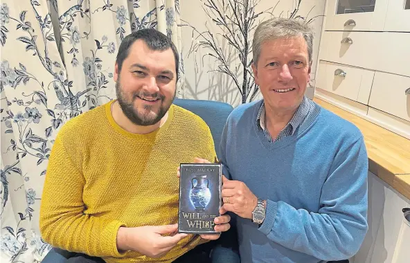  ?? ?? REUNION: Ross Mackay has thanked former teacher Peter Ferguson after releasing his debut book, the semi-autobiogra­phical Will and the Whisp.