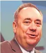  ??  ?? Alex Salmond