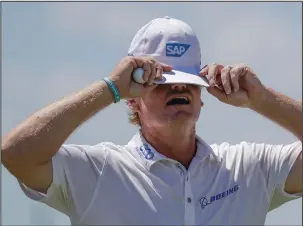  ?? The Associated Press ?? SOLID START: Twenty years after winning the U.S. Open, Ernie Els puts himself in position for a third title with a 2-under 70 Thursday at Wisconsin’s Erin Hills course.