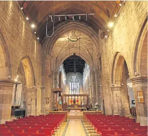  ?? Picture: Dougie Nicolson. ?? The money put into the collection bowls by visitors goes to Friends of St John’s Kirk.