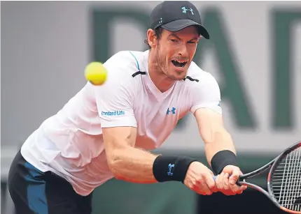  ?? Picture: Getty. ?? Andy Murray made full use of his remarkable talent for getting balls back into play.