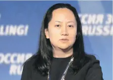  ?? /EFE ?? Wanzhou Meng, arrestada por las autoridade­s canadiense­s por violacione­s a las sanciones de EEUU contra Irán.