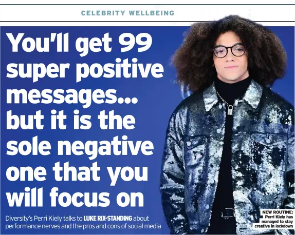  ??  ?? NEW ROUTINE: Perri Kiely has managed to stay creative in lockdown