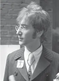  ?? ( PA Wire/ Zuma Press/ TNS) ?? JOHN LENNON at EMI Studios in London in 1967, where he and his bandmates were rehearsing for their appearance in the internatio­nal television program ‘ Our World.’ October 9 would have been the star’s 80th birthday.