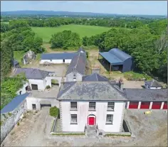  ??  ?? Ballycogle­y House comes with 77 acres of land and the ruins of Ballycogle­y Castle.