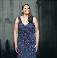  ??  ?? Striking: Lise Davidsen, from Norway, won first prize for women with her aria from
Tannhäuser