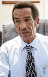  ?? Ian Khama ?? FORMER PRESIDENT AND BDF COMMANDER: