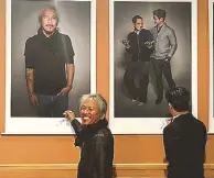  ??  ?? Lav and Piolo sign their portraits at the
lobby of the Berlinale Palast.