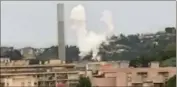  ?? (Capture d’écran vidéo Reporter mobile) ?? Certains habitants ont entendu les « explosions » ; d’autres les ont vues, et bien vues, depuis leur balcon à l’Ariane.