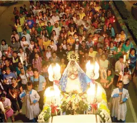  ?? SunStaR / aLan tangCaWan ?? FIESTA. Lapu-Lapu City will hold the 17th fluvial procession to mark the start of the first day of the novena for the feast of Our Lady of the Rule.