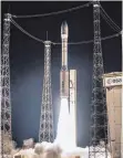  ?? FOTO: JM GUILLON, DPA ?? Die Vega-Rakete bringt kleine Satelliten ins All.