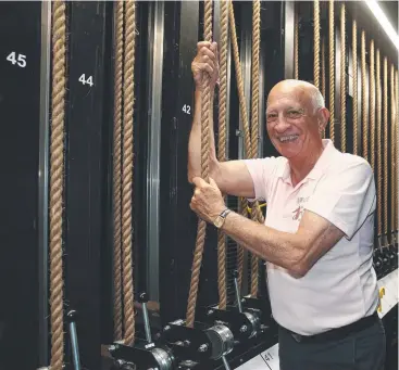  ?? Picture: PETER CARRUTHERS ?? BACKSTAGE PASS: Cairns Mayor Bob Manning at Cairns Performing Arts Centre.