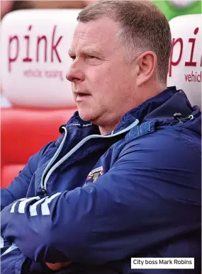  ?? ?? City boss Mark Robins