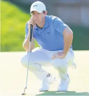  ??  ?? Rory Mcilroy faces Ian Poulter tomorrow