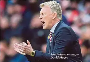  ??  ?? Sunderland manager David Moyes