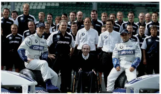  ??  ?? 2001 was a marked improvemen­t, as the combinatio­n of Schumacher and Montoya provided four wins and third in the constructo­rs’ championsh­ip