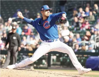  ?? JOHN ANTONOFF/SUN-TIMES ?? Julian Merryweath­er was claimed off waivers from the Blue Jays by the Cubs.