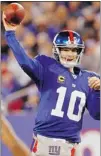  ?? RICH SCHULTZ/ GETTY IMAGES ?? Eli Manning has a Super Bowl ring from 2008, when he earned game MVP honours.