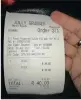  ??  ?? FEELING FLUSH: The bill showing the toilet fee.