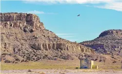  ?? JIM THOMPSON/JOURNAL ?? An old United Nuclear Corp. building near the Church Rock uranium mine northeast of Gallup on May 29. A University of New Mexico clinical trial will study whether zinc supplement­s can help repair metals-induced cell damage in Navajo participan­ts.