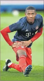  ??  ?? Alaba, con el Bayern.