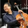  ??  ?? American cellist Yo-Yo Ma