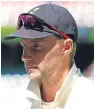  ??  ?? Joe Root: frustrated by final day failings but has no regrets over choosing to bowl first after winning the toss.