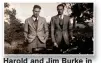  ?? ?? Harold and Jim Burke in Enniskille­n, circa 1945.