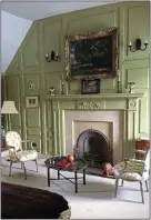  ??  ?? COMFORTABL­E: One of the castle’s sitting rooms, complete with open fire