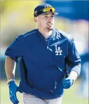  ?? Gary Coronado Los Angeles Times ?? TRAYCE THOMPSON, who is coming off a back injury, believes he can contribute to the Dodgers.
