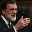  ??  ?? Prime Minister Mariano Rajoy faces motion of no confidence