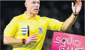  ?? ?? TIME WEBBS AWAY referee Howard talked up VAR to Scotland’s football chiefs