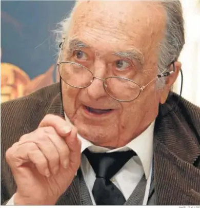  ?? ÁNGEL DÍAZ / EFE ?? Imagen de archivo del escritor Rafael Sánchez Ferlosio (Roma, 1927-Madrid, 2019).