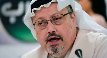  ??  ?? Den savnede saudiske journalist­en Jamal Khashoggi under en konferanse i Bahrain i 2015. FOTO: NTB SCANPIX