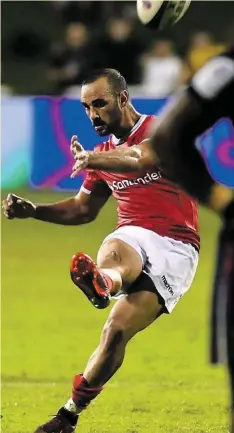  ?? ?? Samuel Marques au moment fatidique. Il va vivre une Coupe du monde, ce qu’ont vécu tant de joueurs qu’il a croisés en Top 14, à Toulouse par exemple.