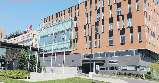  ?? THE MONTFORT HOSPITAL. ?? The Montfort Hospital has served the city and area’s francophon­e population since 1953.