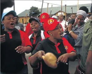  ?? /KABELO MOKOENA ?? NUM-affiliated miners at Sibanye Stillwater­s have ended the strike but two of their members have died in the violence.