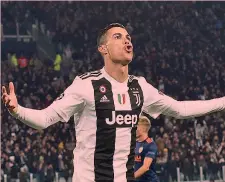  ?? ANSA ?? A Torino Cristiano Ronaldo, 37 anni, aveva un ingaggio di 31 milioni