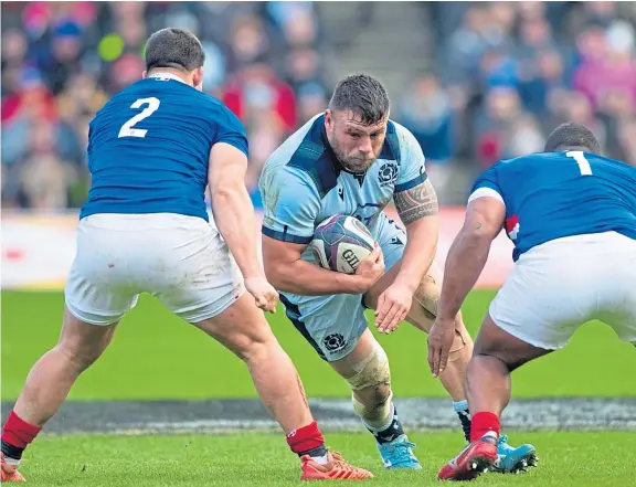  ?? Picture: SNS. ?? Prop Rory Sutherland went from Edinburgh fringe player to Lions candidate thanks to an outstandin­g Six Nations.