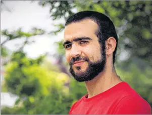  ?? CP PHOTO ?? Former Guantanamo Bay prisoner Omar Khadr, 30, is seen in Mississaug­a, Ont., July 6, 2017.