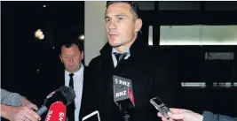  ??  ?? Sonny Bill Williams pictured leaving his disciplina­ry hearing