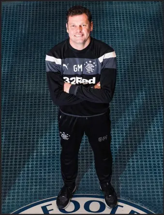  ??  ?? Graeme Murty is unveiled as Rangers manager until the end of the season, alongside Managing