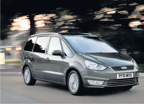  ??  ?? The Ford Galaxy is easy to drive and since most have parking sensors, they are also reasonably easy to park