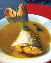  ??  ?? PATIN Tempoyak, a local dish utilizing freshwater fish and fermented durian