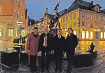  ?? FOTO: MIH ?? Leni Breymaier, Herbert Hieber, Thomas Geisel und Beate Rothmaier sind alle mit der Ostalb verbunden – jeder auf seine eigene Art und Weise.